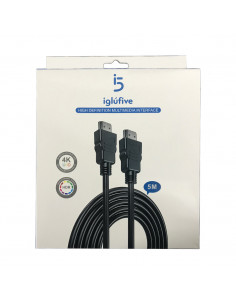Cable HDMI a HDMI 5m iGluFive en Caja