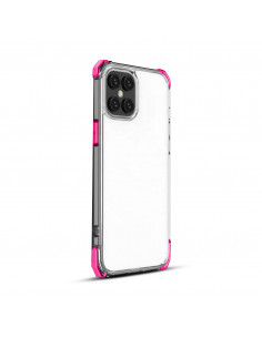 Funda Reforzada CrystalBorde Motorola XT2095 Moto E7 Fucsia