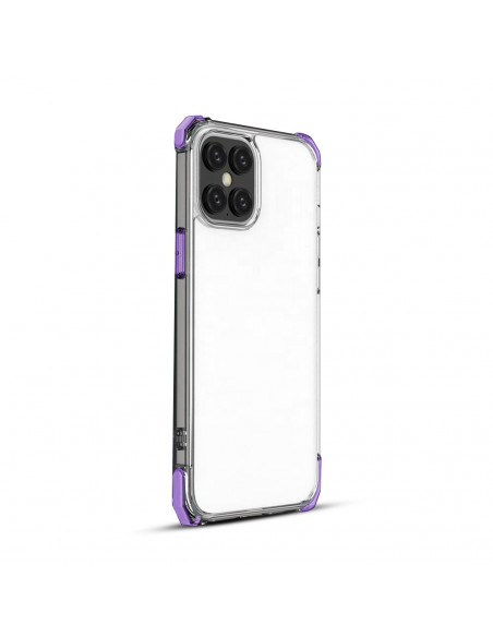 Funda Reforzada CrystalBorde Motorola XT2095 Moto E7 Violeta