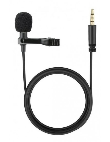 Microfono Corbatero con entrada Ficha Auxiliar 3.5mm