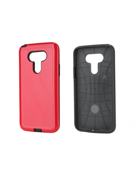 Funda Reforzada Liso5 Motorola XT2013 Moto One Action Rojo