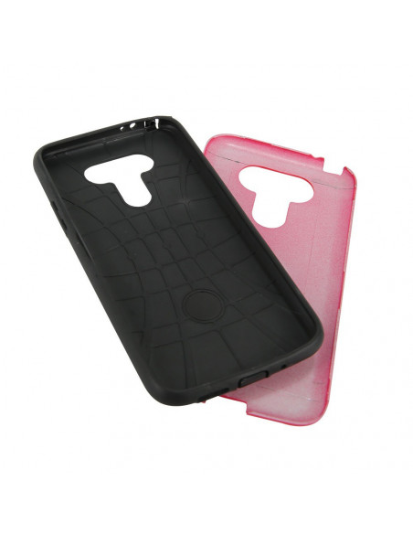 Funda Reforzada Liso5 Motorola XT2013 Moto One Action Rojo