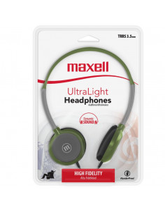 Auricular Stereo Maxell HP-200 Vincha con Mic Oliva