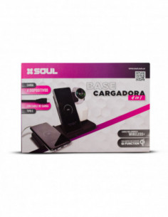 Base Cargador de Escritorio Inalambrico QI Function 4 en 1 N51