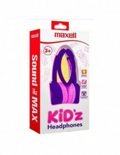 Auricular Stereo Maxell KIDZ Vincha con Mic Violeta (347673)