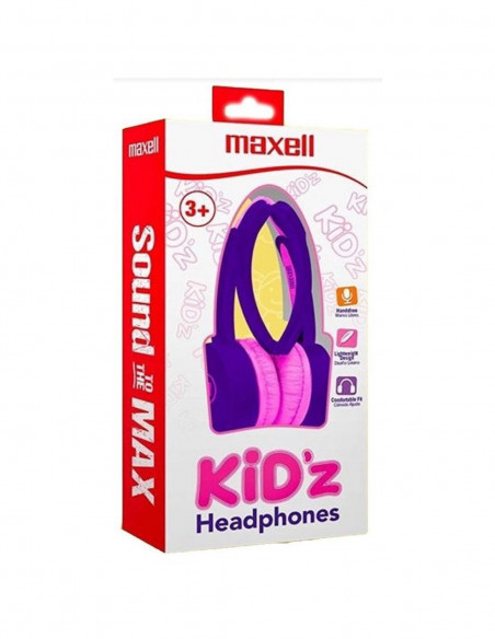Auricular Stereo Maxell KIDZ Vincha con Mic Violeta (347673)