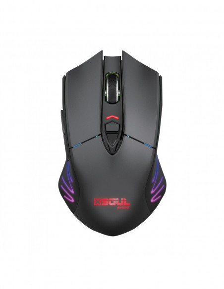 Gaming Mouse XM1000 Dual Cable + Inalambrico  - Led RGB 16000dpi