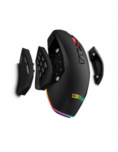 Gaming Mouse XM1100 9 Botones - Cable USB - Led RGB 12000dpi