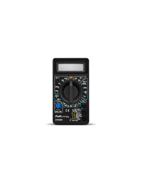 Multimetro Tester Digital con 2 Pinzas - Modelo DT830D FullEnergy
