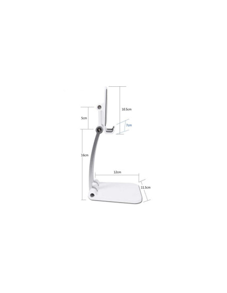 Soporte Celular Tablet Mesa Metal SmartTablet-ES01-Q009 Blanco