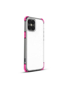 Funda Reforzada CrystalBorde Apple iPhone 13 (6.1") Fucsia