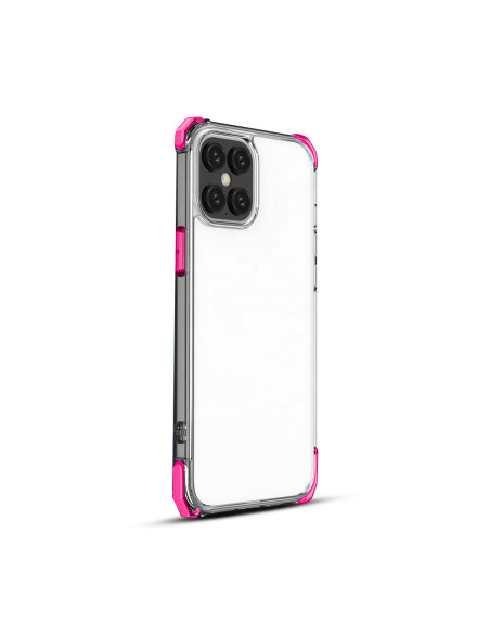 Funda Reforzada CrystalBorde Apple iPhone 13 (6.1") Fucsia