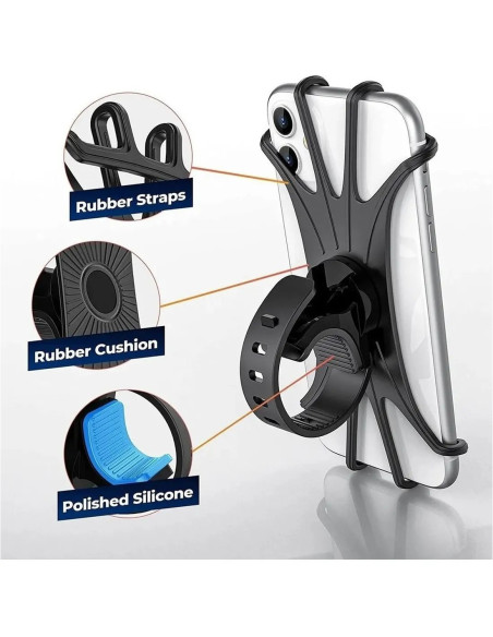 Soporte para Bici Moto Silicona BPS-02
