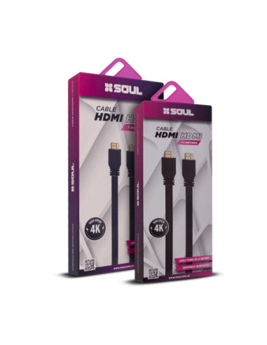 Cable HDMI a HDMI HDTV PVC 1.5m Soul en Caja
