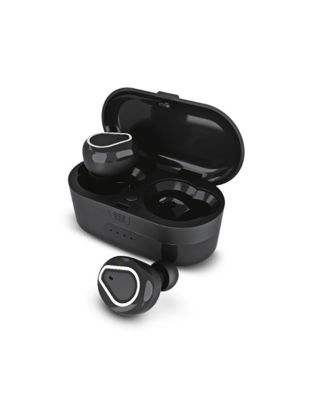 Auricular Stereo Bluetooth iMusic TWS S207 Negro + Caja Cargadora