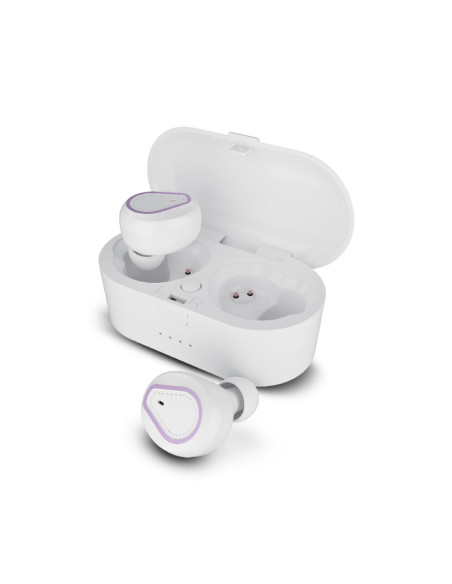 Auricular Stereo Bluetooth iMusic TWS S207 Blanco + Caja Cargadora