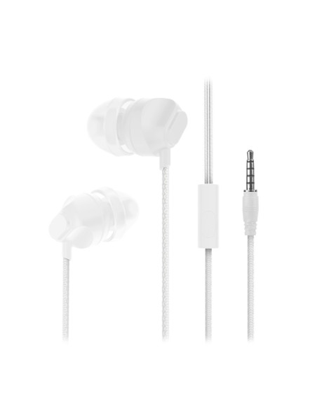 Auricular Manos Libres Stereo C/Corte SL 3.5mm S189 Blanco