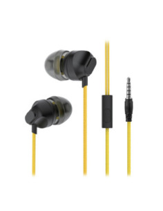 Auricular Manos Libres Stereo C/Corte SL 3.5mm S189 Amarillo