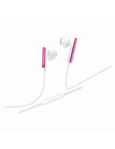 Auricular Manos Libres Stereo C/Corte SL 3.5mm S489 BlancoRosa