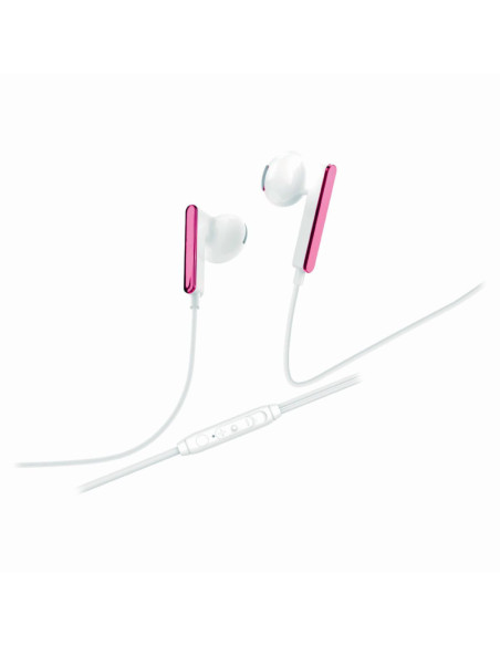 Auricular Manos Libres Stereo C/Corte SL 3.5mm S489 BlancoRosa