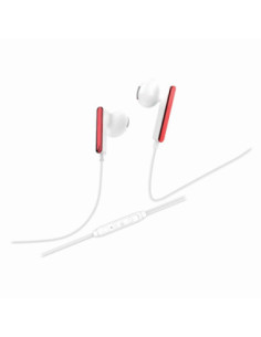 Auricular Manos Libres Stereo C/Corte SL 3.5mm S489 BlancoRojo