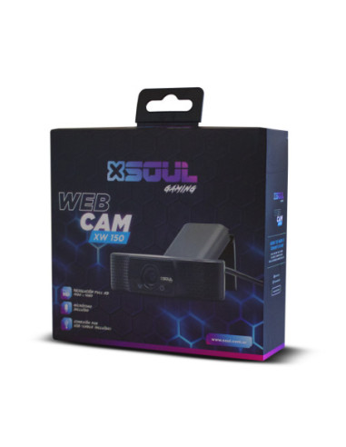 Gaming WebCam XW150 2MB - Full HD 1920x1080 Streaming con Mic - USB