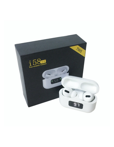 Auricular Stereo Bluetooth iMusic i58 Blanco + Caja Cargadora