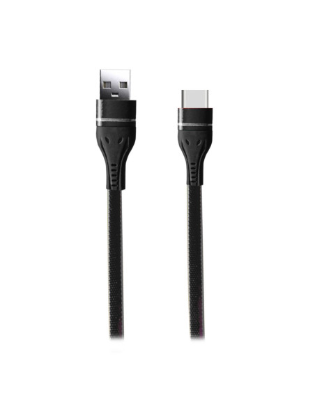 Cable USB Denim Premium Type-C Negro