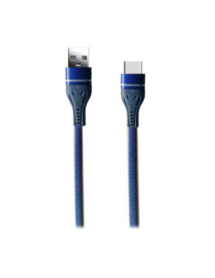 Cable USB Denim Premium Type-C Azul