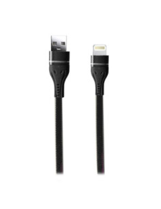 Cable USB Denim Premium Lighting Negro