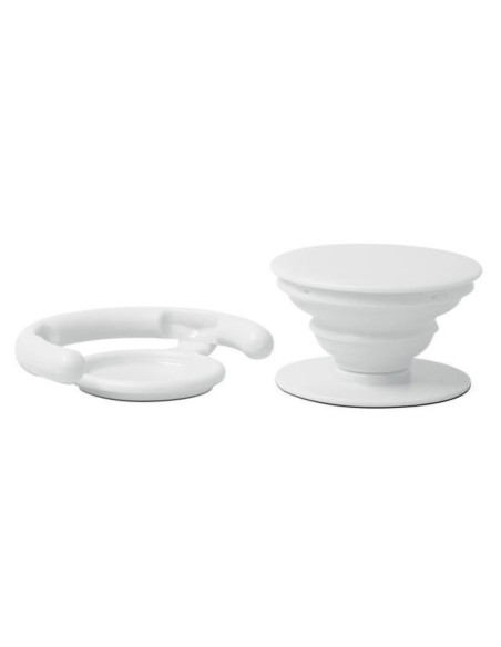 PopSockets Soporte Stand para Celular + Clip Auto SL_Blanco