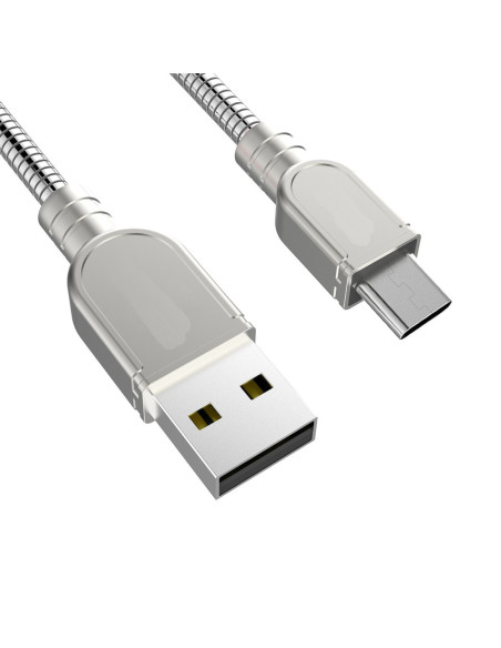 Cable USB IronFlex Type-C Premium Plata