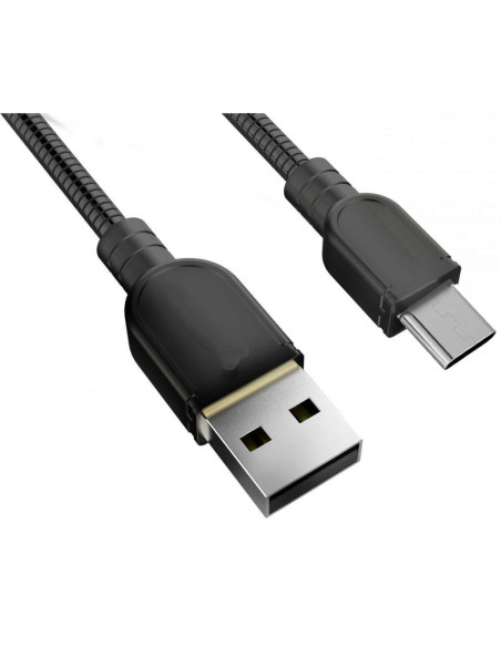 Cable USB IronFlex Type-C Premium Negro