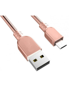 Cable USB IronFlex MicroUSB Premium Dorado