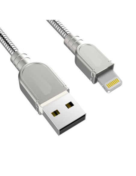 Cable USB IronFlex Lighting Premium Plata