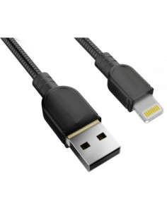 Cable USB IronFlex Lighting Premium Negro