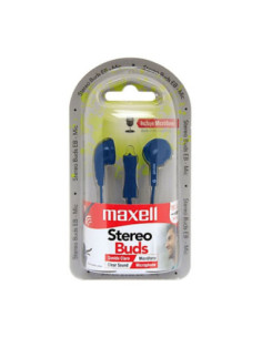 Auricular Stereo Maxell EB-MIC EarBuds con Microfono Azul
