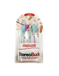 Auricular Stereo Maxell EB-95 Celeste-Rosa