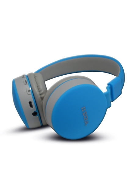 Auricular Vincha Bluetooth SL_S600 MS881C Azul