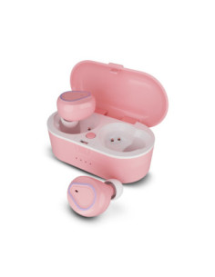 Auricular Stereo Bluetooth iMusic TWS S207 Rosa + Caja Cargadora