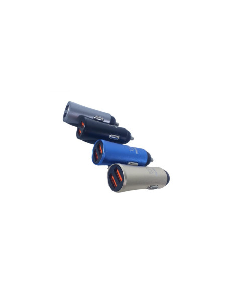 Cargador de Auto 12v 3.1A Time 2 USB TMCC2301 Dorado