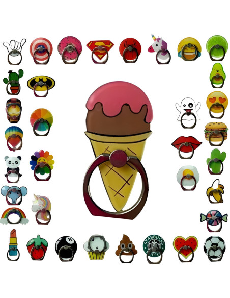 Anillos para Celular PlasticoGoma - SurtidosD