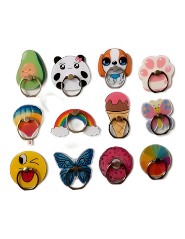 Anillos para Celular PlasticoGoma - SurtidosD