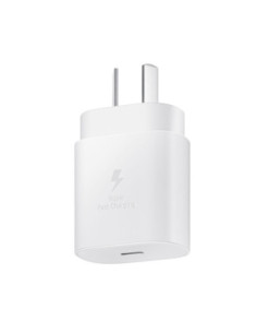 USB-C Power Adapater Samsung 25W Cargador 220v a USB-Type-C Blanco