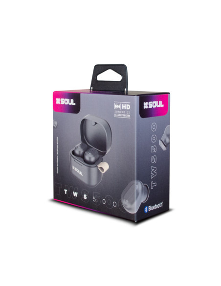 Auricular Stereo Bluetooth iMusic TWS 500 Negro + Caja Cargadora