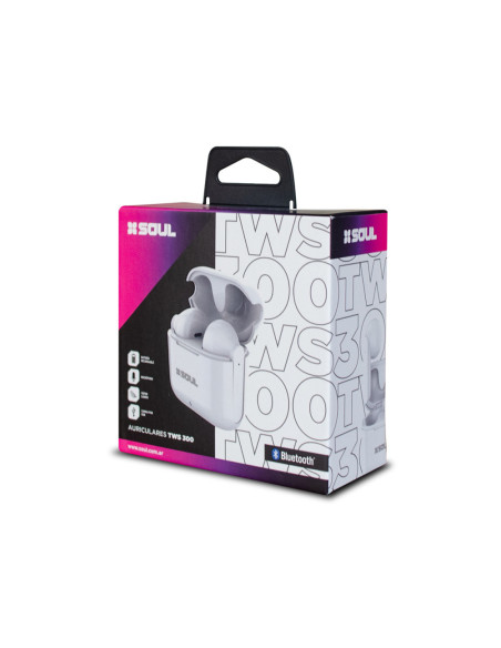 Auricular Stereo Bluetooth iMusic TWS 300 Blanco + Caja Cargadora