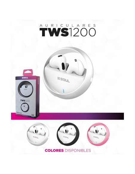 Auricular Stereo Bluetooth iMusic TWS 1200 Blanco
