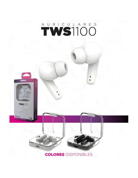 Auricular Stereo Bluetooth iMusic TWS 1100 Blanco