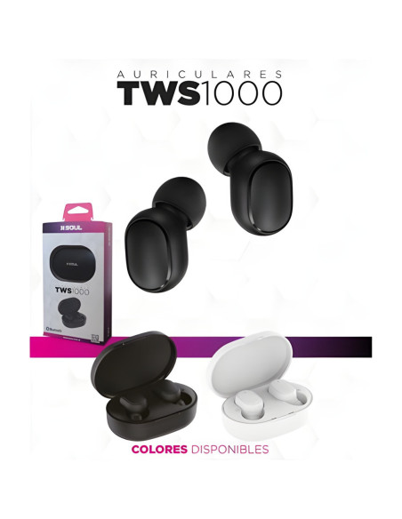 Auricular Stereo Bluetooth iMusic TWS 1000 Blanco