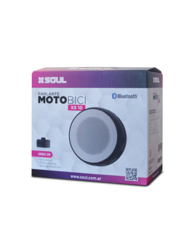 Parlante Portatil Bluetooth SOUL XS10 Bici-Moto Negro